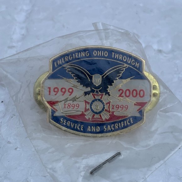 VFW Veterans Of Foreign Wars Energizing Ohio Service Sacrifice Pin From 2000 - Picture 1 of 3